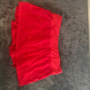 Lululemon Athletica Vibrant Red Skort